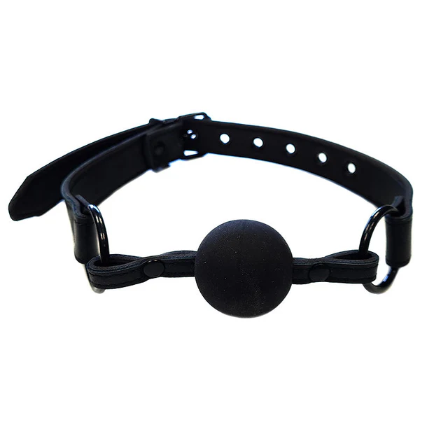 Rouge Leather Ball Gag