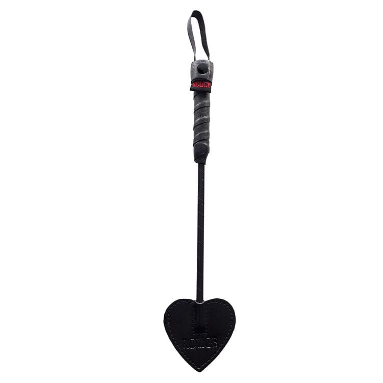Rouge Mini Leather Spade Paddle Crop 10"