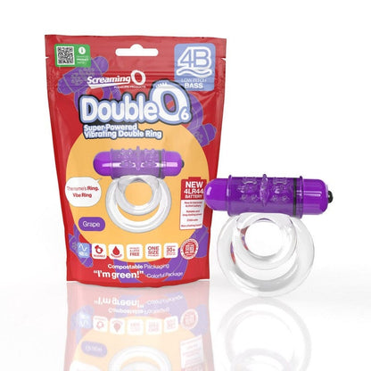 Screaming O Cock Rings Grape Screaming DoubleO 6 Ring Vibrator