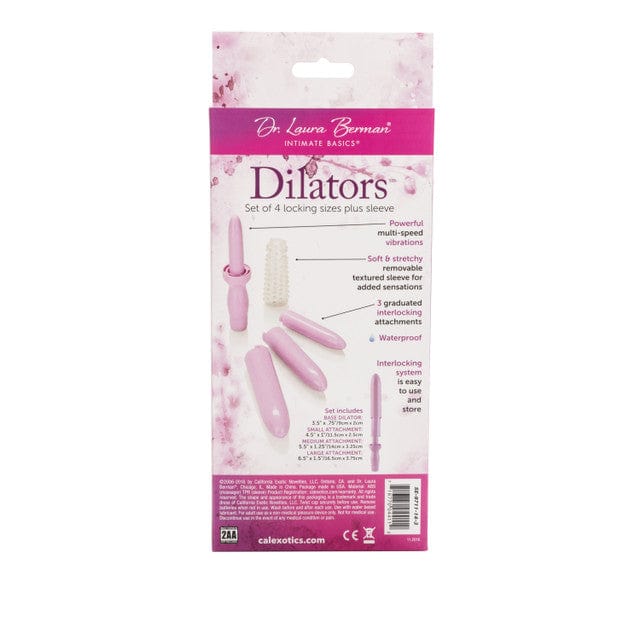 CALEXOTICS Calexotics Dr.Laura Berman Set Of 4 Locking Sizes Dilators Plus Sleeve