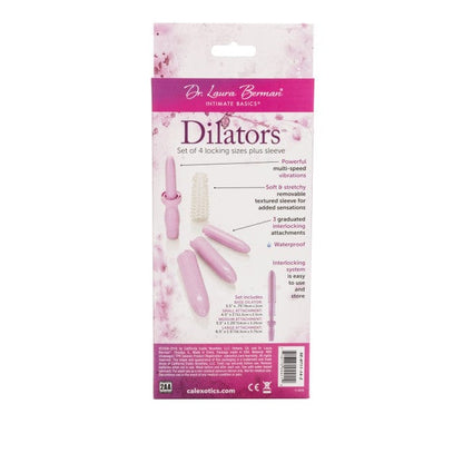 CALEXOTICS Calexotics Dr.Laura Berman Set Of 4 Locking Sizes Dilators Plus Sleeve
