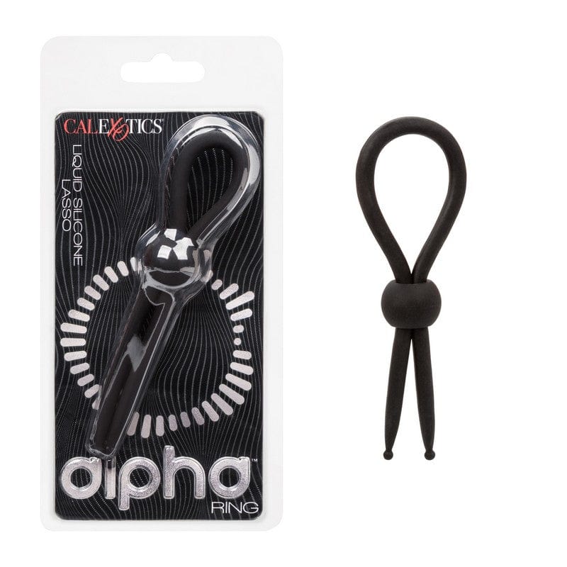 CALEXOTICS Cock Rings Black Calexotics Alpha Silicone Lasso