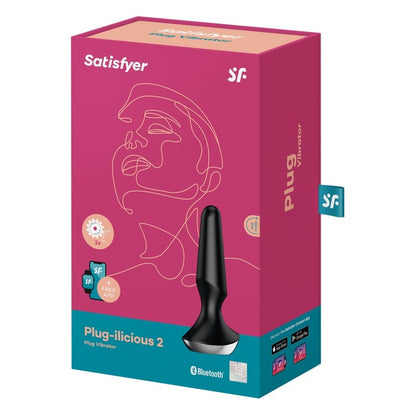 Satisfyer Anal Toys Black Satisfyer Plug-ilicious 2 Vibrating Plug