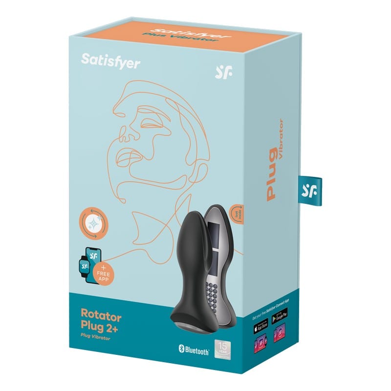 Satisfyer Anal Toys Black Satisfyer Rotator Plug 2+