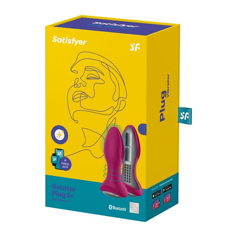 Satisfyer Anal Toys Fuschia Satisfyer Rotator Plug 2+