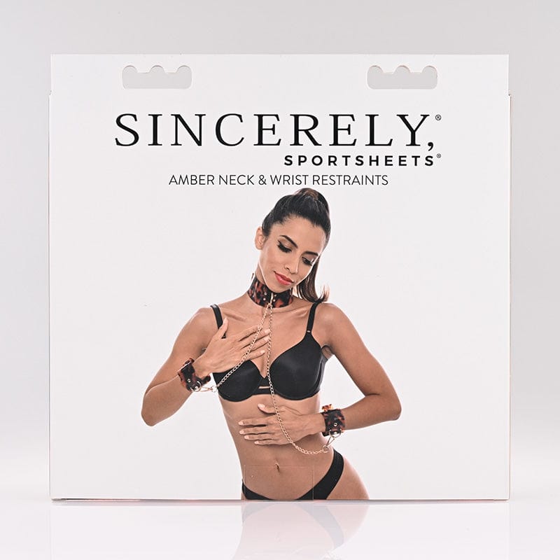 Sportsheets BDSM Sportsheets Sincerely Amber Neck & Wrist Restraint