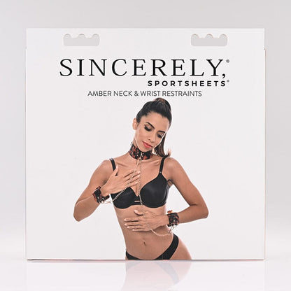 Sportsheets BDSM Sportsheets Sincerely Amber Neck & Wrist Restraint
