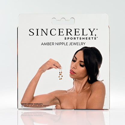 Sportsheets Female Enhancement Sportsheets Sincerely Amber Nipple Jewelry