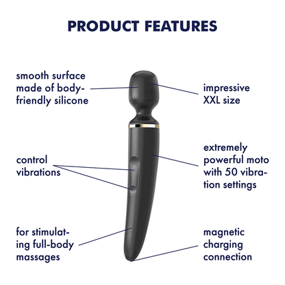 Satisfyer Wand Vibrators Satisfyer Wand-er Woman Black/Gold