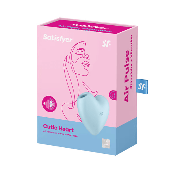 Satisfyer Vibrators Blue Satisfyer Cutie Heart Clitoral Stimulator
