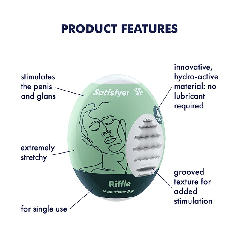 Satisfyer Male Masturbators Satisfyer Masturbator Egg Riffle
