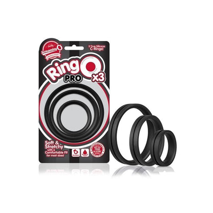 Screaming O Cock Rings Black Screaming O RingO Pro x3 Cock Rings