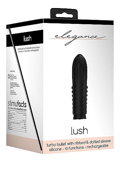 Shots Vibrator Black Shots Elegance Lush Bullet Vibrator