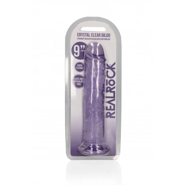 Shots Dildos Shots RealRock Crystal Clear 9" Dildo