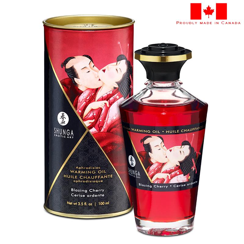 Shunga Aphrodisiac Warming Massage Oil | XOXTOYS | Sex Toys Canada