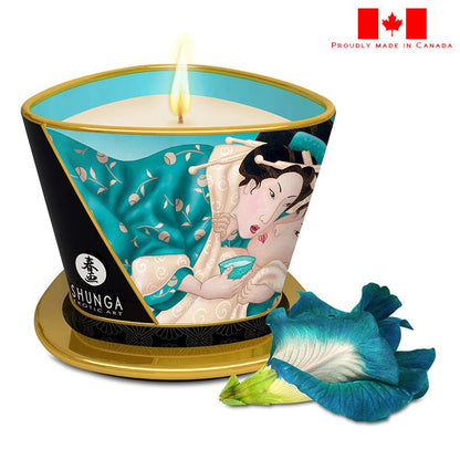 Shunga Massage Candles Shunga Caress By Candlelight Island Blossoms Massage Candle