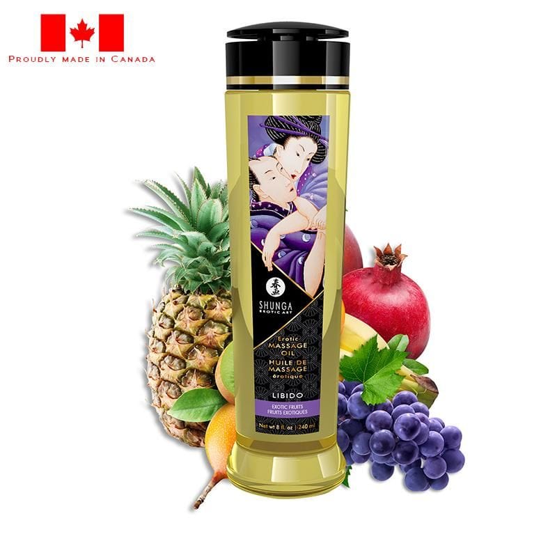 Shunga Lubes & Lotions Shunga Erotic Massage Oil Libido Exotic Fruits 8oz