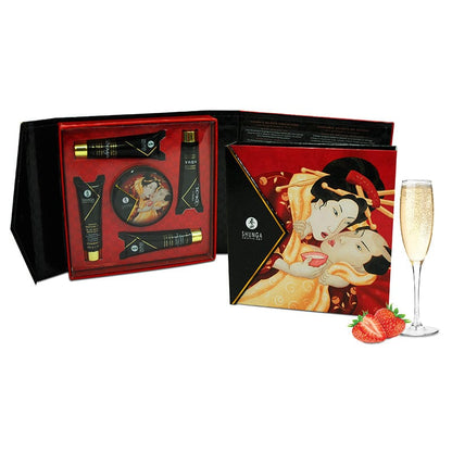 Shunga Sensual Love Shunga Geisha's Secret Sparkling Strawberry Wine Collection Set