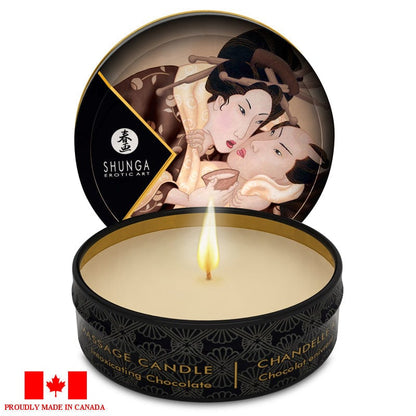 Shunga Sensual Love Intoxicating Chocolate Shunga Mini Massage Candle