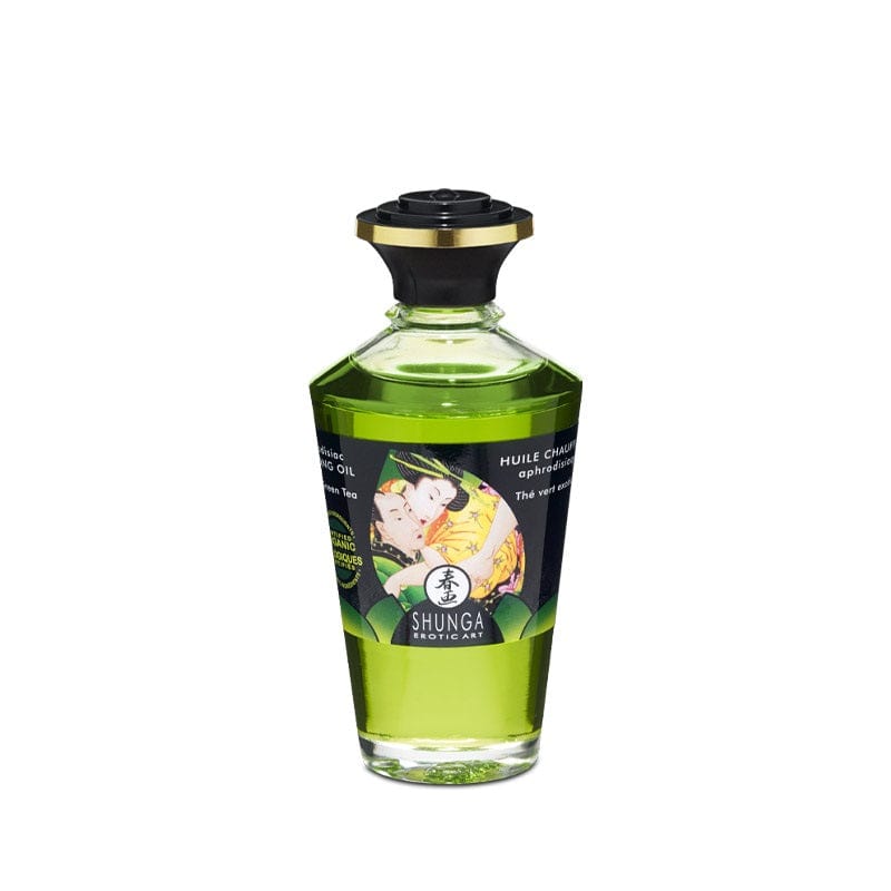 Shunga Shunga Warming Massage Oil Green Tea
