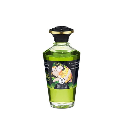 Shunga Shunga Warming Massage Oil Green Tea