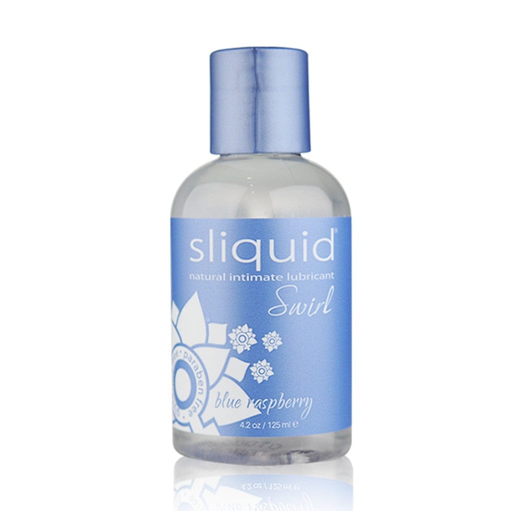 Sliquid Lubes & Lotions 4.2oz Sliquid Swirl Blue Raspberry Flavored Lubricant