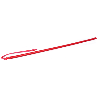 Spartacus Leather Wrapped Cane 24" Red