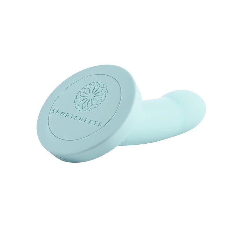Sportsheets Dildos Sportsheets Myst 5” Vibrating Silicone Dildo Sky Blue