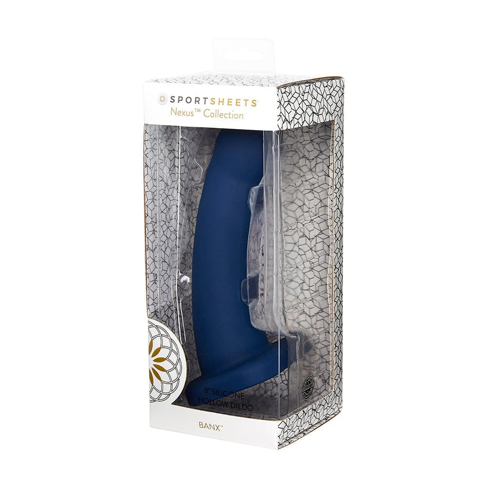 Sportsheets Dildos Sportsheets Nexus Banx 8" Hollow Dildo Blue