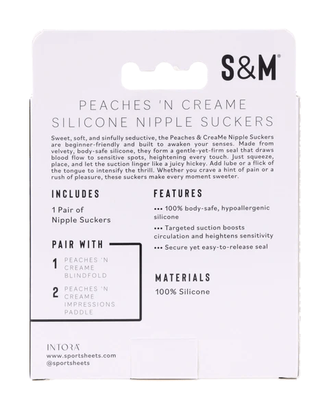 Sportsheets Sex & Mischief Peaches ‘n CreaMe Silicone Nipple Suckers