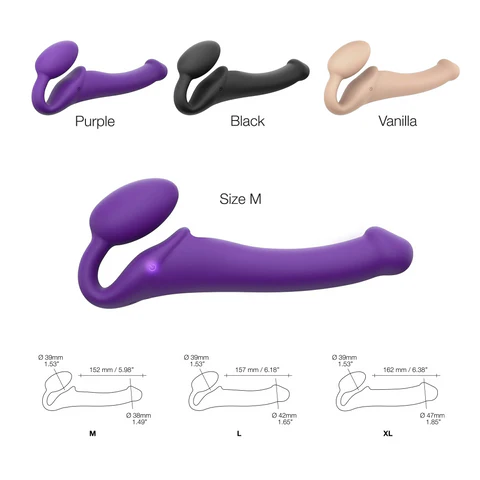 Strap On Me Vibrating Bendable Strap-On Medium