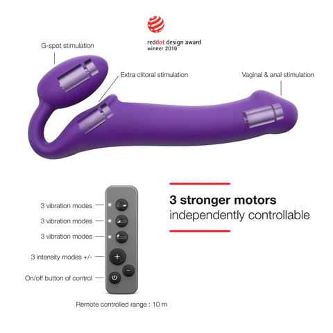 Strap On Me Vibrating Bendable Strap-On Medium