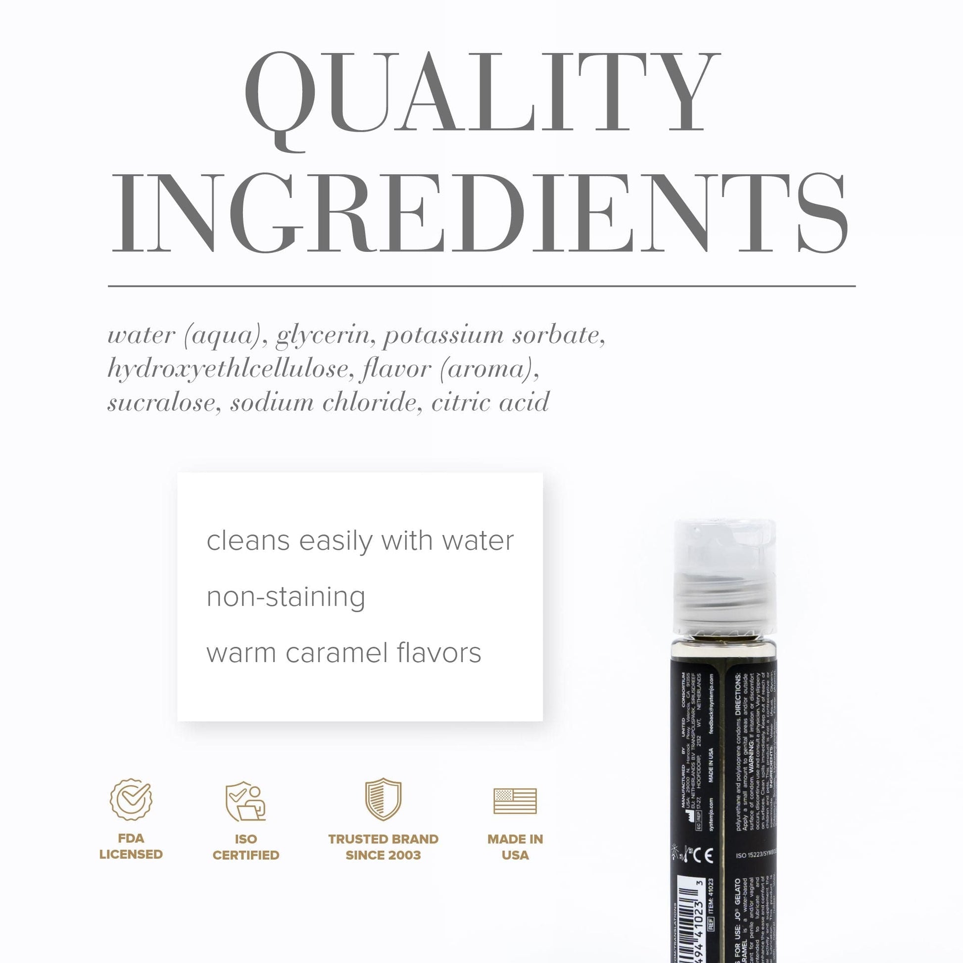 System JO Lubes & Lotions System JO Gelato Salted Caramel Flavored Lube
