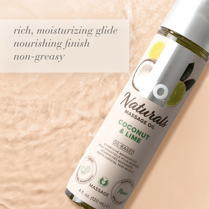 System JO Massage Oil System JO Naturals Coconut & Lime Massage Oil