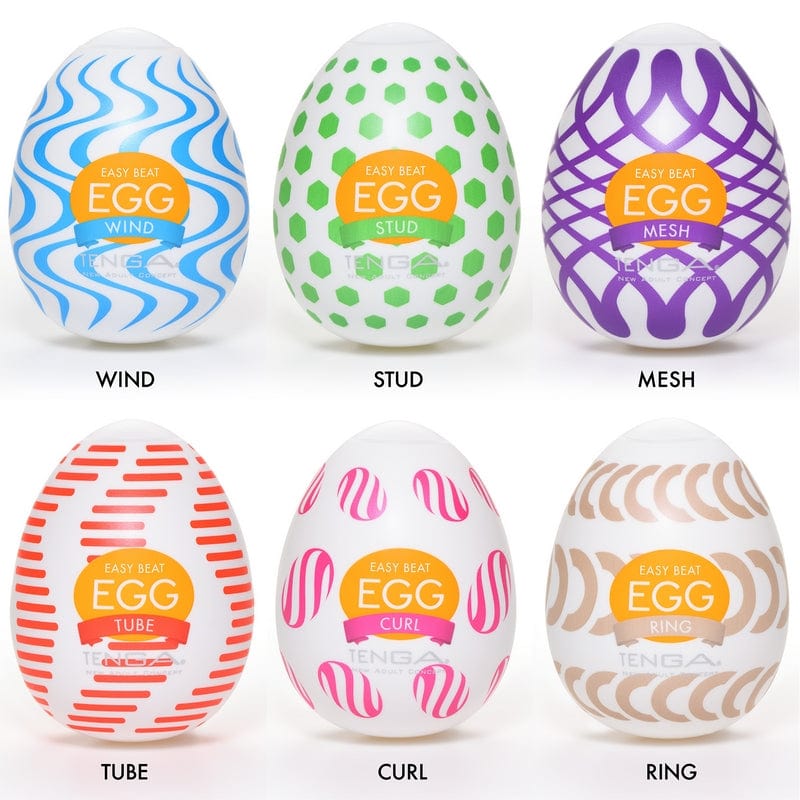 Tenga Male Masturbators Tenga Egg Wonder Variety 6 Pack