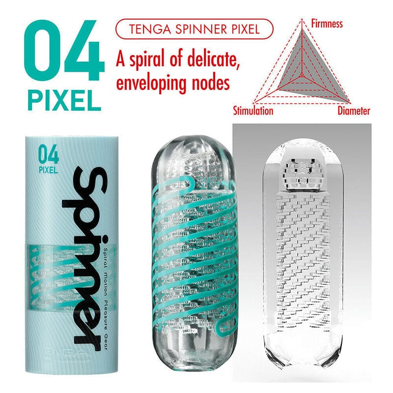 Tenga Male Masturbators Tenga Spinner Pixel Masturbator