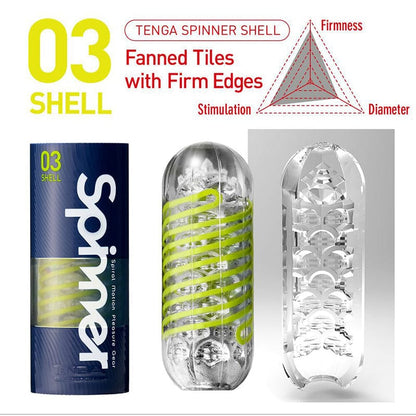 Tenga Male Masturbators Tenga Spinner Shell Masturbator