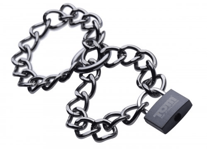 XR Brands Cuffs Tom of Finland Locking Chain Cuffs