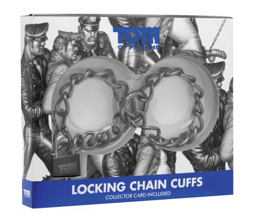 XR Brands Cuffs Tom of Finland Locking Chain Cuffs