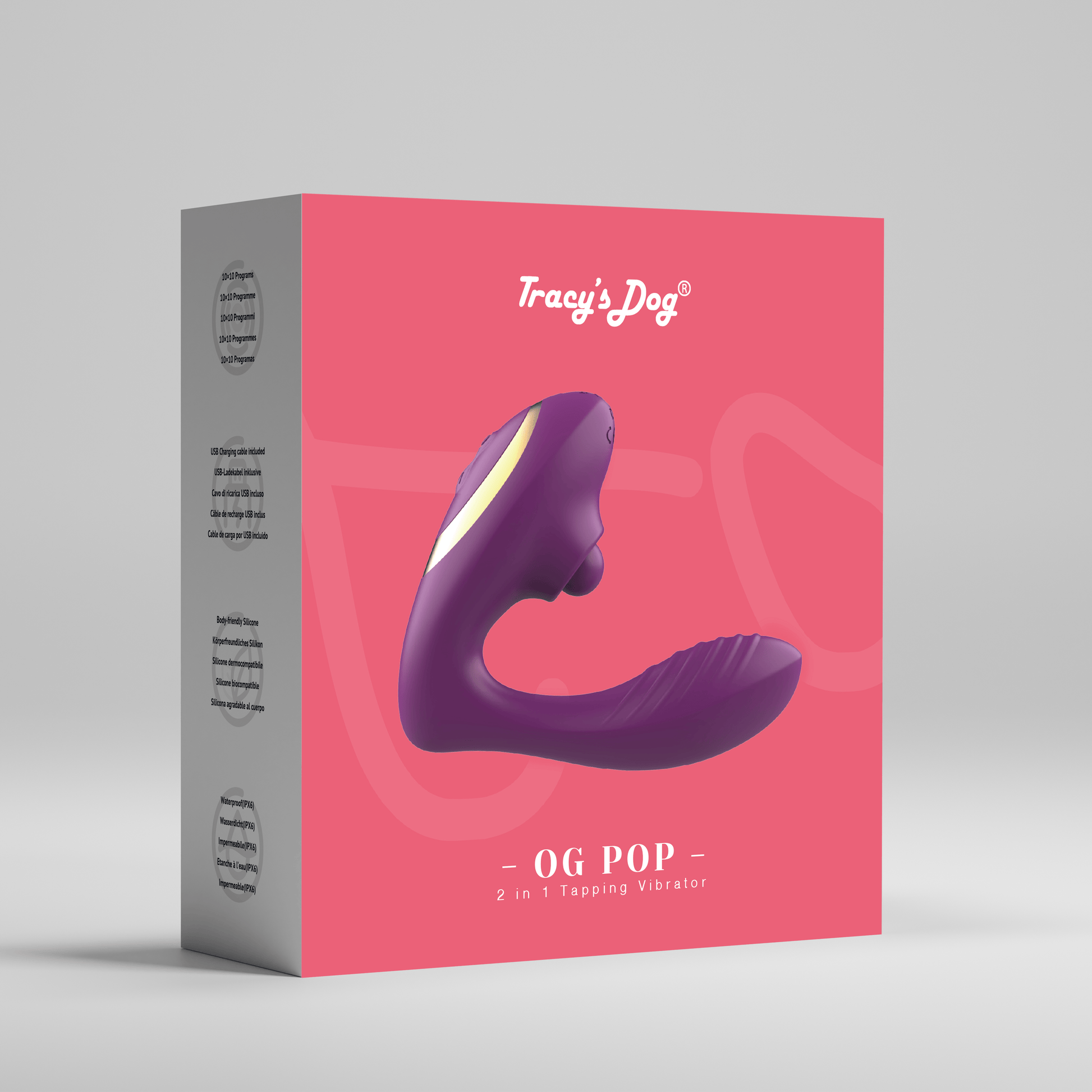 Tracy's Dog Vibrators Tracy's Dog OG Pop 2 in 1 Tapping Vibrator