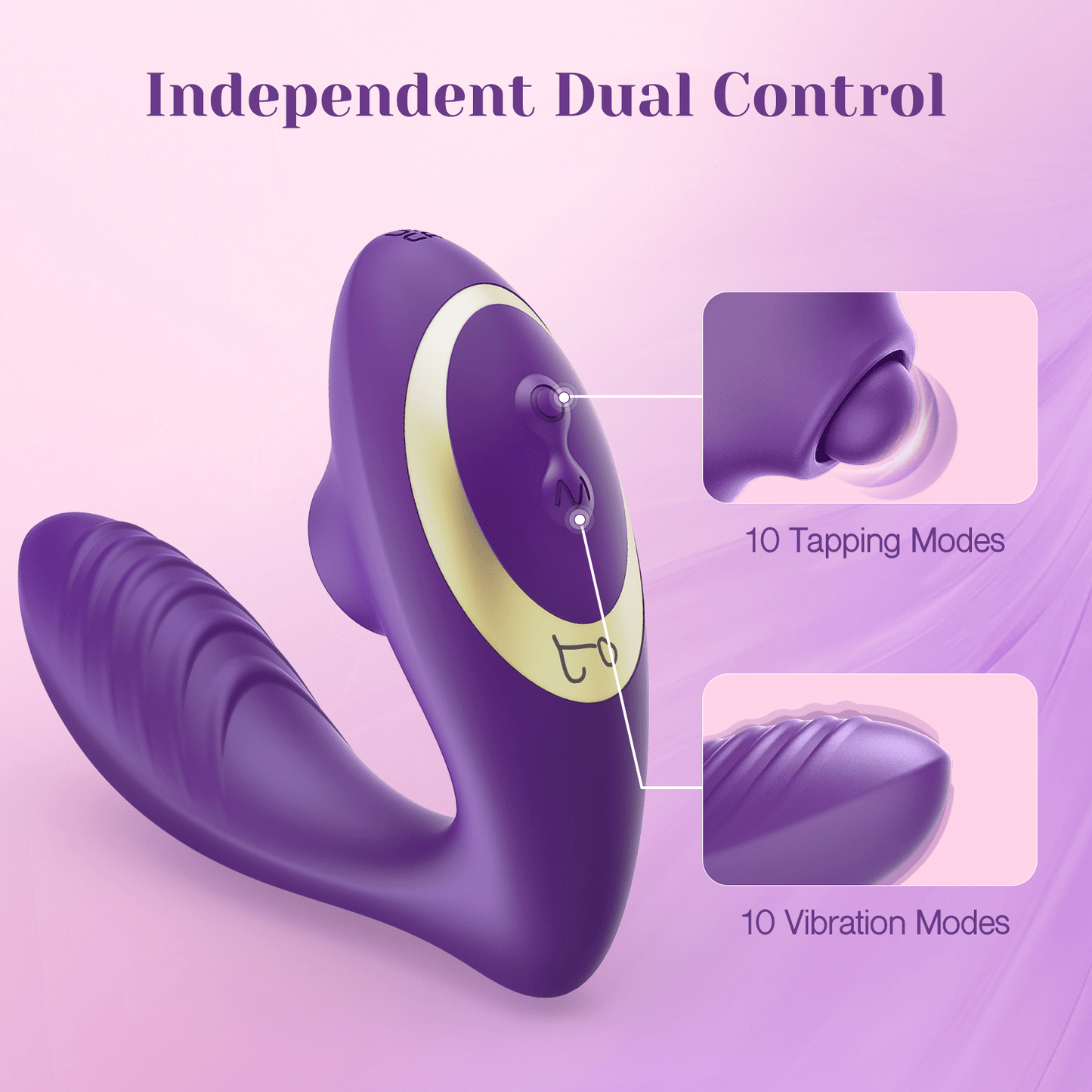 Tracy's Dog Vibrators Tracy's Dog OG Pop 2 in 1 Tapping Vibrator