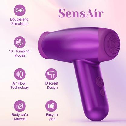 Tracy's Dog Vibrators Tracy's Dog Sensair 2 in 1 Thumping Vibrator