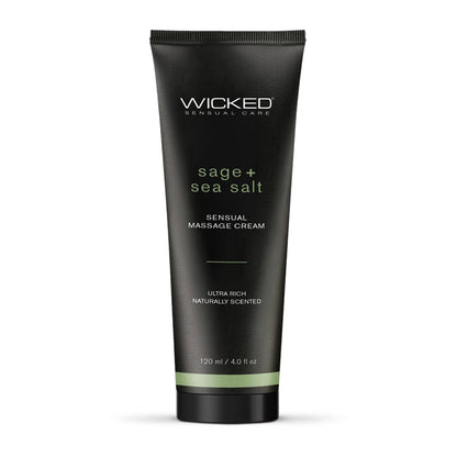 Wicked Lubes & Lotions Sage & Sea Salt Wicked Sensual Massage Cream