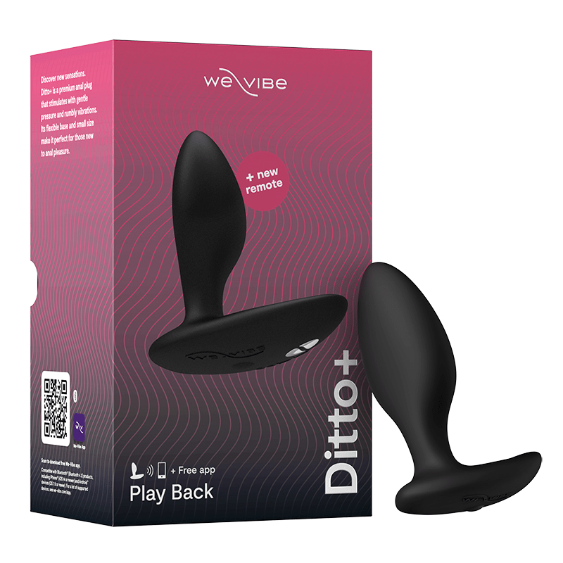 We-Vibe Anal Toys Satin Black We-Vibe Ditto+ Vibrating Anal Plug