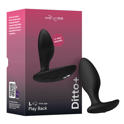 We-Vibe Anal Toys Satin Black We-Vibe Ditto+ Vibrating Anal Plug