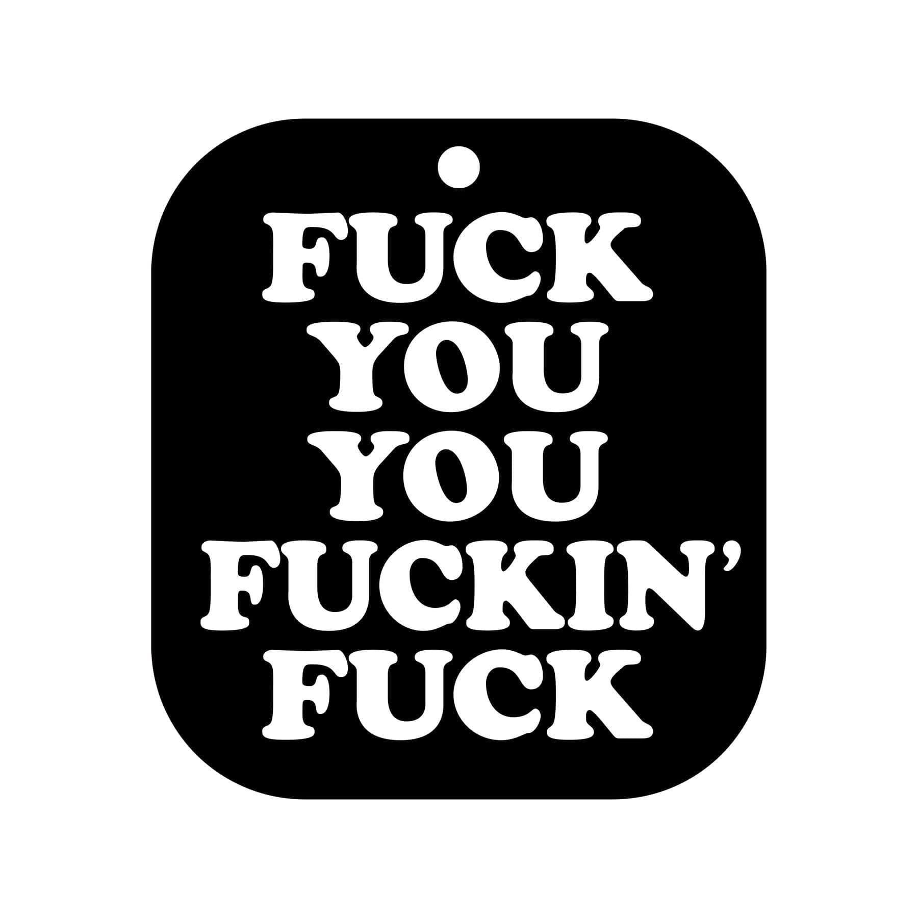 Wood Rocket LLC Fuck You You Fucking Fuck  Air Freshner