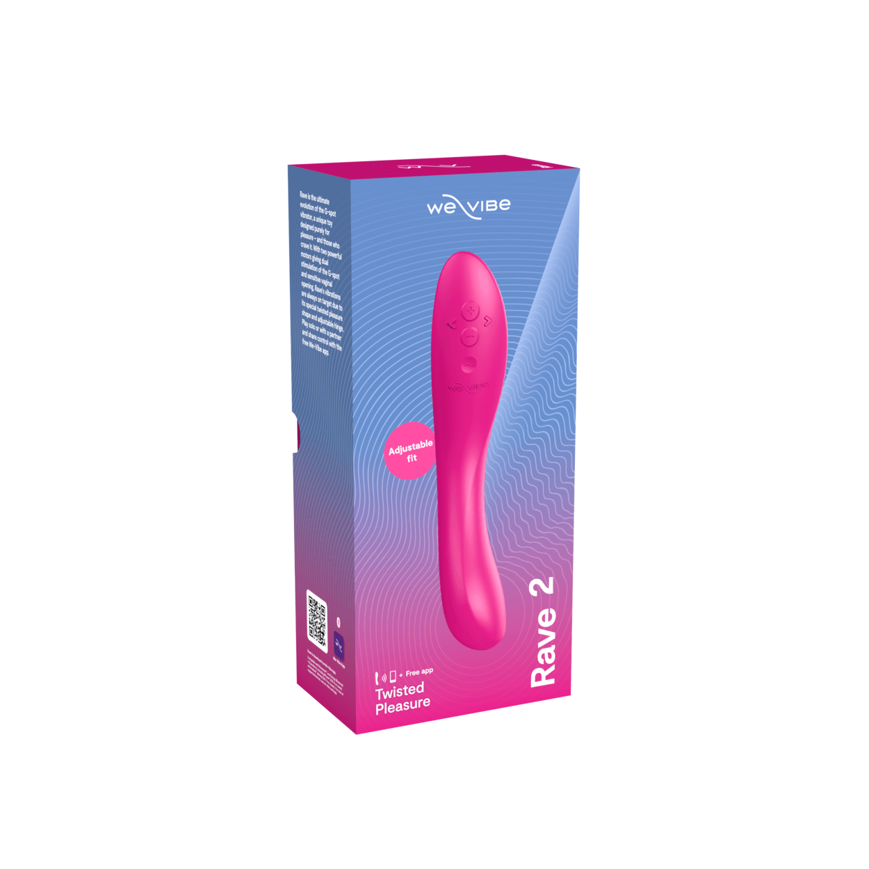 We-Vibe Vibrator Fuchsia We-Vibe Rave 2 Wand Massager