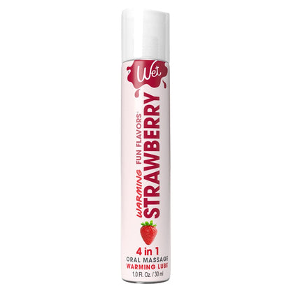 Wet 1oz Wet Fun Flavors 4-in-1 Strawberry Warming Lubricant