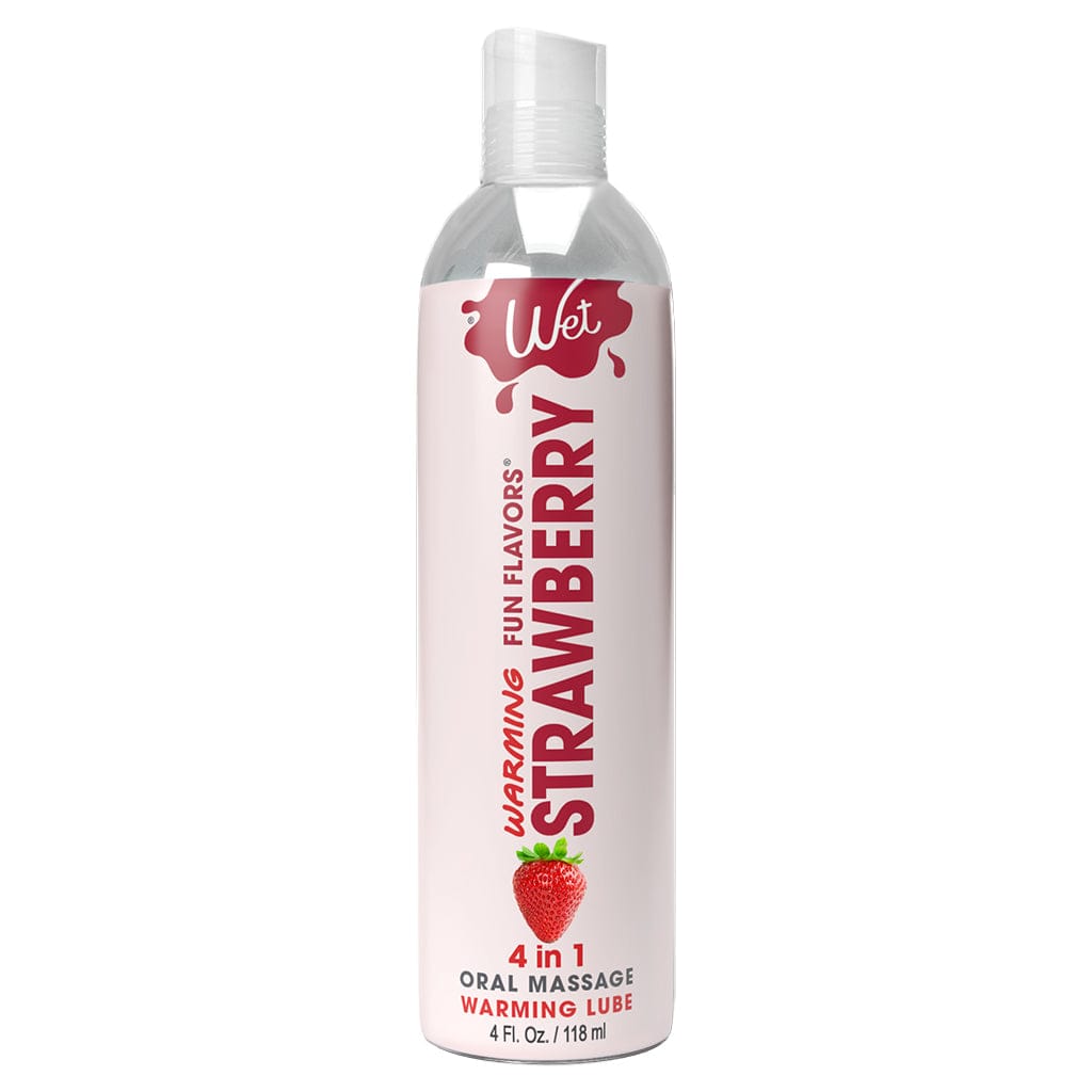 Wet 4oz Wet Fun Flavors 4-in-1 Strawberry Warming Lubricant