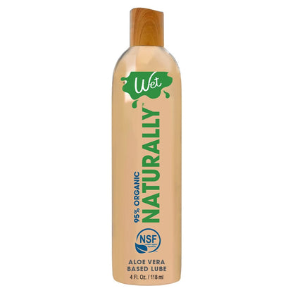 Wet Lubes & Lotions 4oz Wet Naturally Organic Aloe Vera Lubricant